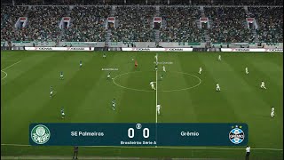 Palmeiras vs Gremio  Brazil Serie A  PES 2021  PC Gameplay  4K [upl. by Hewe]