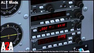 A2A C172 Avioncs Tutorials Transponder [upl. by Biddie]