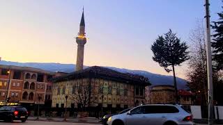 pasha mosque  painted mosque TetovoAzan e Maghrib [upl. by Siravat]