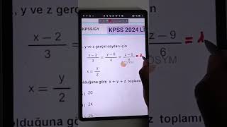 2024 KPSS LİSANS SORUSU kpssmatematik [upl. by Omora]