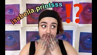 Printmaking Process Vlog Intaglio Printing  isabelladrawsss [upl. by Rattan]