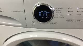 ElectroluxFrigidaire Front Load Washer White Starting Heavy Duty Cycle [upl. by Tiphany365]