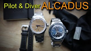 ALCADUS Dromo amp Opus Automatic 200m Diver amp Pilots Watch  Needs Improvement Over All Fun Package [upl. by Margetts]