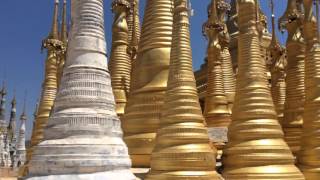 MYANMAR BURMA Enchanting sound of a thousand pagoda bells near Inle lake [upl. by Pineda]