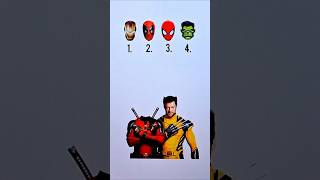 Guess the correct answer Deadpool shorts deadpool deadpool3 wolverine youtubeshorts [upl. by Sheryl172]