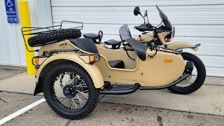 2022 Sahara Tan Ural Gear Up 2WD Sidecar Motorcycle [upl. by Nnaeoj681]