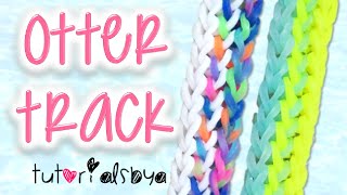 NEW Otter Track Rainbow Loom Bracelet Tutorial  How To [upl. by Aaron89]