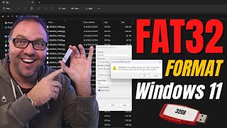 How to Format to FAT32 in Windows 11 32GB or Smaller USB [upl. by Nosned]