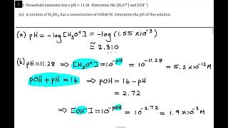 General pH and pOH Calculations [upl. by Nedra52]