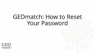 GEDmatch  How to Reset Your Password [upl. by Randie675]