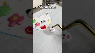 ✨Cute Diy 3D stickers🍭 cute diysticker diy crafts craft cutecrafts papercraft diycrafts ￼ [upl. by Crispen]