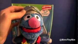 Flying SUPER GROVER 20 Sesame Street Toy Review by Bins Toy Bin [upl. by Ellerrehc]