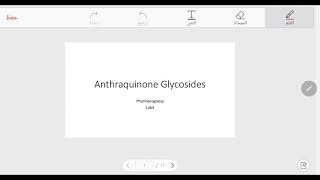 Anthraquinone glycosides [upl. by Ylevol]