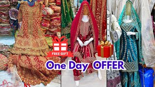 One Days OFFER Hyderabad Khada Dupatta Tail Cut Gown Sharara Bridal Expo OFFER [upl. by Rim]