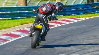 The REAL HEROES of the NÜRBURGRING Bikers Compilation 2023 Touristenfahrten Nordschleife Part 2 [upl. by Tiffani215]