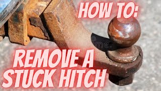 How to Remove a Rusted Receiver Hitch Tech Tip Heat is Your Friend [upl. by Widera]