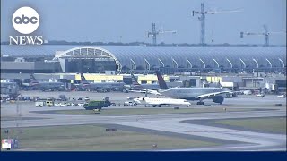 2 planes collide on taxiway at Atlanta airport [upl. by Arekahs]