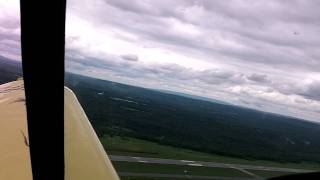 Ercoupe amazing landing MSV stormy day Cptn CJWilson [upl. by Fairweather]