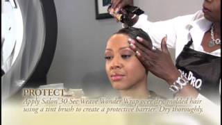 Salon Pro 30 Sec  Weave Wonder Wrap  Weave amp Extension Kit Instructional Video [upl. by Mazurek]