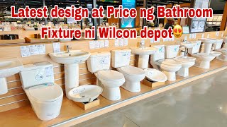 Latest design at price ng mga Bathroom fixture at tiles ni wilcon depot [upl. by Harding879]