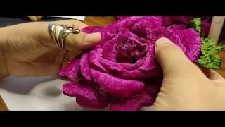 How to make fabric rose flower formation  The Art Lab [upl. by Enimajneb979]