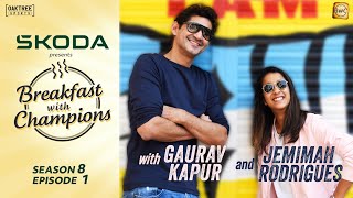 S8E1  Jemimah Rodrigues  Breakfast with Champions ft Gaurav Kapur  skodaindia ​ [upl. by Bittner279]