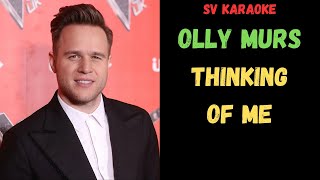 Olly Murs  Thinking Of Me  Karaoke [upl. by Viviana]