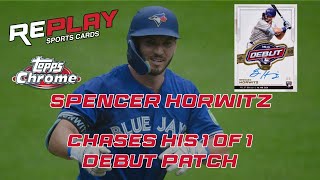 Spencer Horwitz Chases His 11 Debut Patch Auto [upl. by Phene]