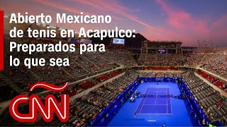 Acapulco se pone a prueba con el Abierto Mexicano de tenis tras el huracán Otis [upl. by Katherina190]