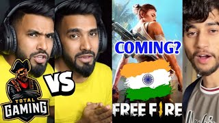 TOTAL GAMING vs TECHNO GAMERZ What Happened  Free Fire INDIA COMING Badge 99 [upl. by Molini]