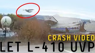 Russian Let L410 UVP fallen down full video [upl. by Satsok]