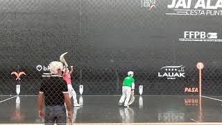 Basque pelota match in Anglet [upl. by Ainival]