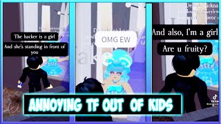 Christinerblx Annoying Tf Out Of Kids On Royale High Roblox Tiktok Comp roblox robloxtiktok [upl. by Tteve]