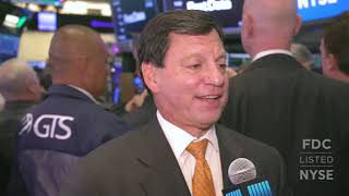 NYSE Floor Talk First Data CEO Frank Bisignano [upl. by Adnael]