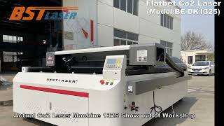 Economic Flatbed Co2 Laser Engraver Cutter Machine 1325CCD Laser Cutting Machine [upl. by Parik]