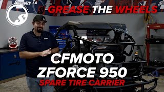 How to Install SuperATVs Spare Tire Carrier on the CFMOTO ZForce 950 [upl. by Lotsyrk]