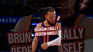 Jalen Brunson Redeem Shot ☄️ nba nbashorts jalenbrunson knicks gamewinner nbahighlights short [upl. by Rubinstein]