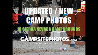 Updated Camp Photos  10 Sierra Nevada Campgrounds Nov 2024 [upl. by Nevai]