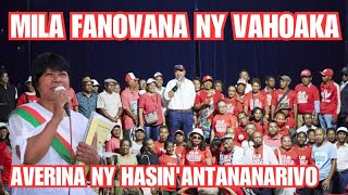 MILA FANOVANA NY VAHOAKA ARY AVERINA NY HASINANTANANARIVO  TOJO RAVALOMANANA DÉPUTÉ HANITRA [upl. by Sucrad848]