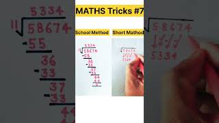 Maths Tricks 7 Division Method maths shorts tricks shortsvideo mathstricks [upl. by Lydell]