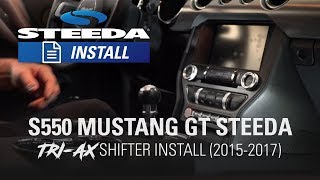 Steeda S550 Mustang TriAx Street Short Throw Shifter  Install [upl. by Arlene404]