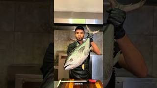 Fried tuna with wooden handle fish fishing tuna cooking recipes fishcooking [upl. by Sivi]