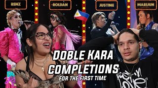 Filipino Singing Contest are NUTS Latinos react to Doble Kara Singing Competitions [upl. by Hannasus207]