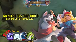 NEW UPDATE‼️ POPOL AND KUPA NEW BEST 1 SHOT BUILD 2024 [upl. by Anwahsit]