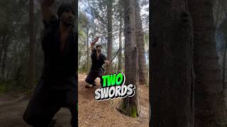 Two Sword ⚔️ Step in amp Thrust tutorial katana wakizashi shorts [upl. by Jeremy187]