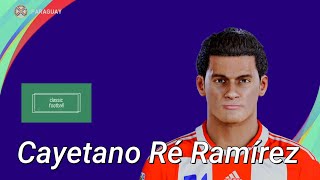 Cayetano Ré Ramírez  PES Clasico Face Bodyamp Stats [upl. by Ytoc408]