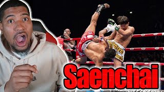 NEW MUAY THAI FAN REACTS TO Saenchai  King of Muay Thai Original Career Documentary [upl. by Noirda166]