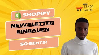 Newsletter einfach und schnell in deinem Shopify Shop einbauen [upl. by Elbas357]