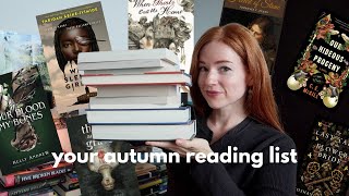 20 books 🕯️ an updated autumn book list 🍂 creepy forests sentient houses vampires dark academia [upl. by Euqinim673]