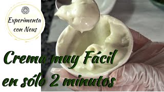 Crema muy fácil en 2 minutos y sólo 3 ingredientes [upl. by Tran]